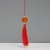Textile suspension, plastic "Chinese flashlight with hieroglyph" 2.8x2.8x17 cm