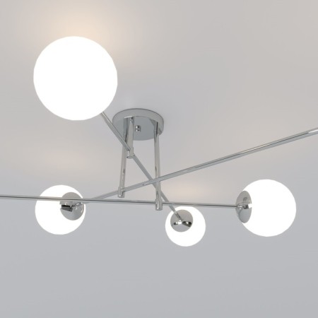 Ceiling Lamp EUROSVET NETZ 30181/6, E27, 6x60W, 1428x1428x400 mm, chromium color-1