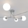 Ceiling Lamp EUROSVET NETZ 30181/6, E27, 6x60W, 1428x1428x400 mm, chromium color