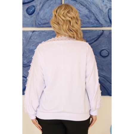 Female jumper, size 52, white color-2