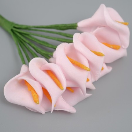 Decorative flower for the creativity "Calla" pink-2