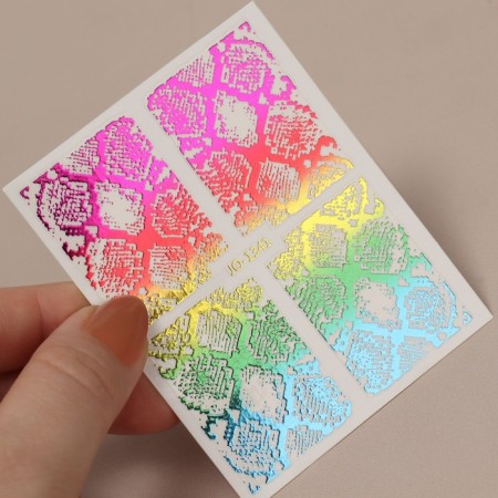 Nail stickers "Magic Snake", foil, multi -colored-1
