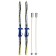 Ski -adolescent kit: skis 130 cm, sticks 100 cm, MIX color