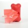 Container-button with cleaning bags (roll 15 bags 29x21 cm), red