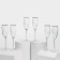 A set of glass glasses "Pero", 170 ml, 6 pcs