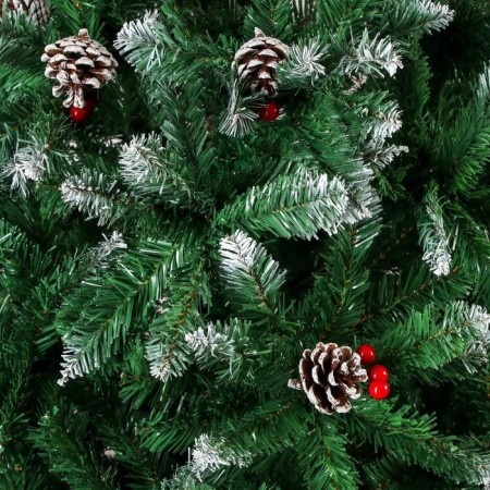 Christmas tree "hoarse with berries" metal stand, 210 cm d of the lower tier 135 cm 1100 branches-1