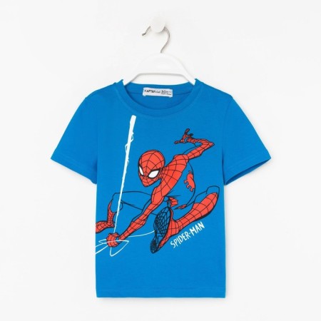 Marvel T-shirt "Spider-Man", height 110-116 (32), blue-4