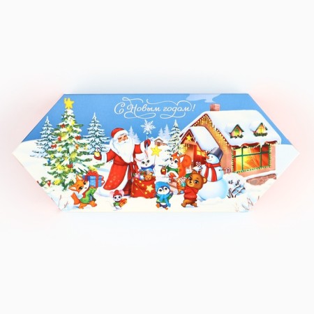 The prefabricated fiber box "Miracles and Magicians", 9.3 x 14.6 x 5.3 cm, New Year-3