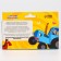Modeling dough, 6 colors of 25 g, blue tractor