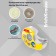 Bilateral adhesive tape Erichkrause, transparent, 12mmx10m, in the dispenser