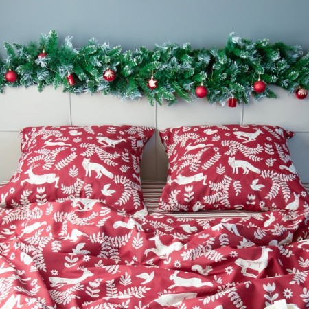 Bed linen Ethel euro Christmas Time 200x217 cm, 220x240 cm, 70x70 cm - 2 pcs-2