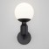 Wall lamp with a glass ceiling Bubble, 60W, E27, 13x16.8x29 cm