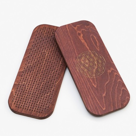Sadhu, a board with nails, for yoga "Flower of life", 2 pcs, step 10 mm, 33 x 15 cm-4