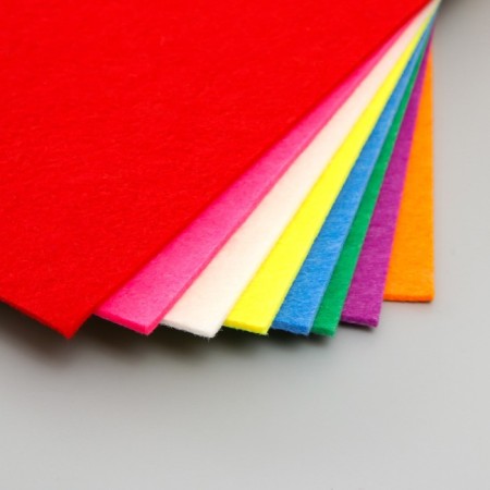 A set of hard felt "Astra" (8 pcs) Assorted, 3 mm, 450 g, 20x30 cm-1