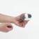 Vibrating toy, 5 cm, gray-white