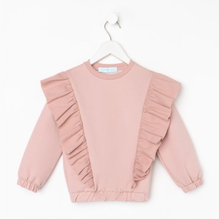 Sweatshirt for girl KAFTAN "Basic Line" size 30 (98-104), pink color-5