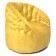 Chelsea chair, size 85x85 cm, velor fabric, yellow color