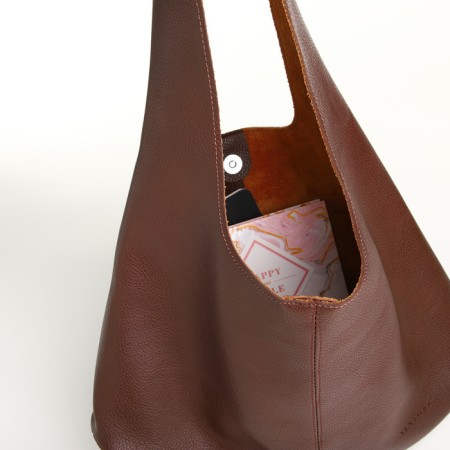 Women's bag on magnet Textura, large size, burgundy color-5