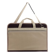 Folder for drawings and drawings for artists A3, 450 x 320 x 30 mm, handles, frame, with pocket, brown/beige, estado
