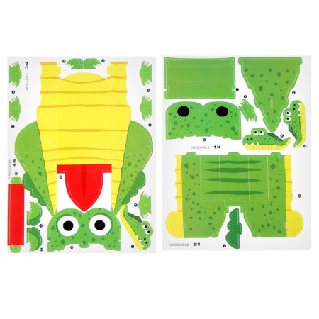 Set for creativity Sector 3d figures "Crocodile"-1