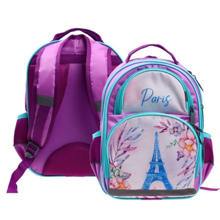 School backpack, 36 x 23 x 13 cm, ergonomic back, calligrata p "Paris"