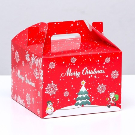 Box for 4 cupcake "Happy New Year!" 15.6 x 15.6 x 11 cm-5