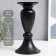 Summary Metal for 1 candle "Atmosphere" black matte 22x11.5x11.5 cm