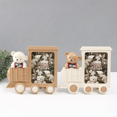 Photo frame plastic 13x18 cm "Bear in a train" mix 27.5x4x25 cm