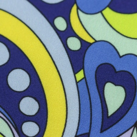 Payer satin fabric stuffed, width 150 cm, blue-blue color-2