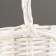 Wicker basket, 23x23x12.5x28 cm, white, willow