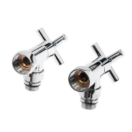Corner valve for TIM KV10-LFM032, 3/4 "X1/2", VUM/HP, Cross, 2 pcs.-1