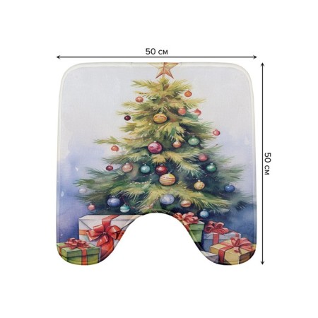 The toilet rug "Fairytale", anti -slip, size 50x50 cm-1