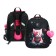 School backpack 38 x 30 x 16 cm, ergonomic back, Stavia "Martian cat", black