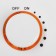 Air humidifier Luazon LHU-05, ultrasound, 25 W, 3 l, 30 m2, white-orange