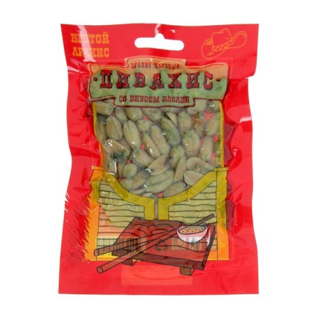 Arachis Pivakhis, fried salty, with the taste of Basabi, 50 g