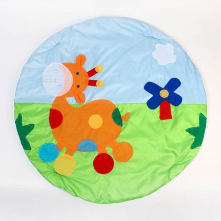 Developing rug with arcs "Girafics", 85x85 cm, species mix, crush me-8