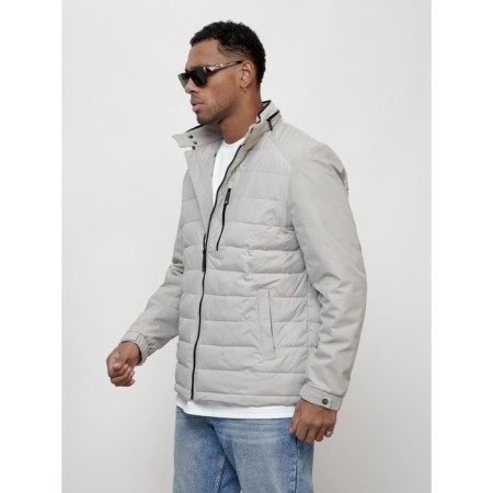 Male spring jacket, size 58, light gray color-5