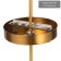 Lamp Bayerlux 2116/1bk G9 40W gold 20x20x100 cm