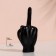 Figure candle "Hand-Facing Hand", 10x4 cm, black