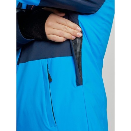 Ski jacket women's winter, size 48, blue color-7