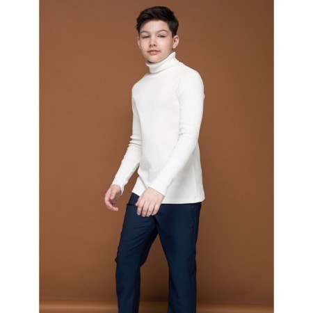 Turtleneck for a boy Pelican, height 116 cm, milk color-6
