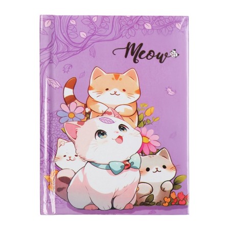 Gift notebook, 45 sheets, line, on the castle of the cats (16.3x12.7cm)-1