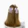 Hair clip, 2 pcs, bow 7.5 cm, Minnie Mouse