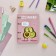 Notebook on rings, 80 sheets in the "Avocado. Love" line, cardboard cover, matte lamination Soft Touch, foil embossing, shift block 70 g/m2