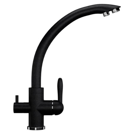 Kitchen mixer Ulgran u017-308, black color
