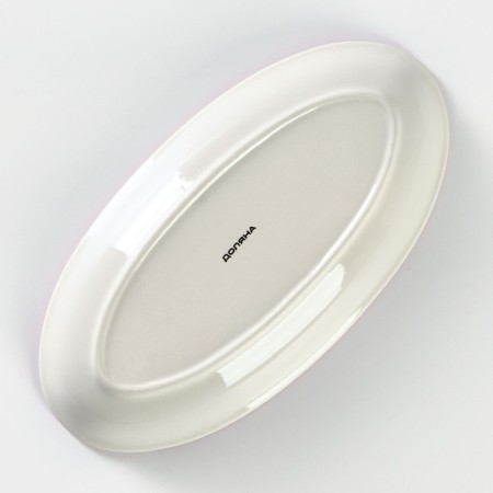 Oval shade "Rose", 28.2 × 14.5 × 3.5 cm, white color-3