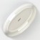 Oval shade "Rose", 28.2 × 14.5 × 3.5 cm, white color
