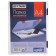 A4 document folder, with black latches, 230 x 305 x 23 mm, transparent case