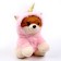 Soft toy "Dog", in a suit of a unicorn, 18 cm, pink color