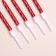 Set of candles in the cake "Spiral", 200pcs, 5 cm, red metallic
